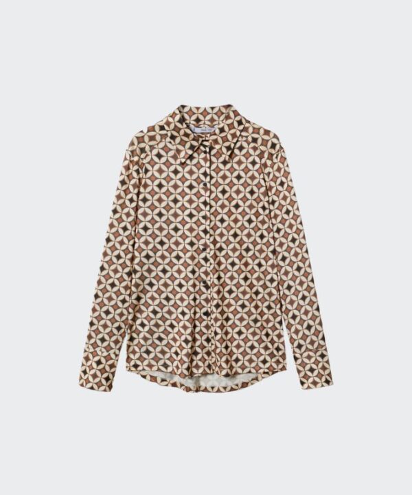 Geometric print shirt